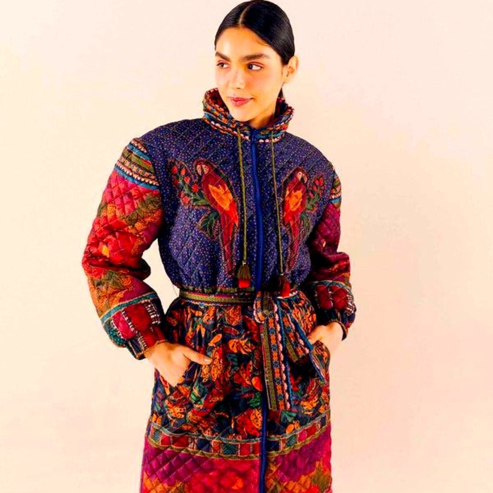 Farm Rio Patchwork Coat